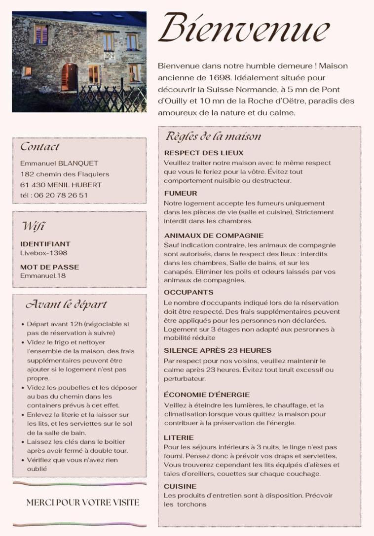 Gite De Campagne Tres Calme Ménil-Hubert-sur-Orne Exterior foto